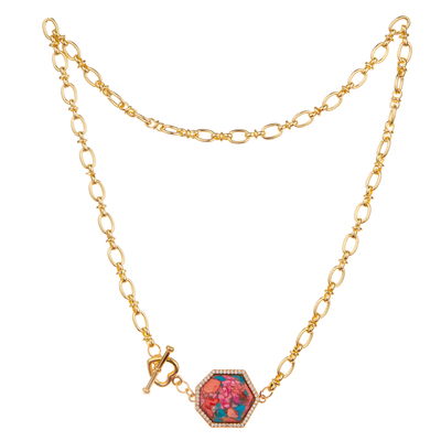 De Europese Eenvoudige Halsband van de de Kettingsverbinding van de Manier14k Vergulde Tegenhanger
