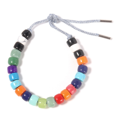 De Multikleuren van glascrystal forte beads bracelet in voor de Persoonlijke Stijl van Desigy DIY in Regelbare Greep