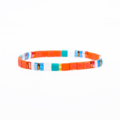 De met de hand gemaakte Tila-Tegelarmbanden rekken elastische de EU-Norm voor Vrouwengift uit