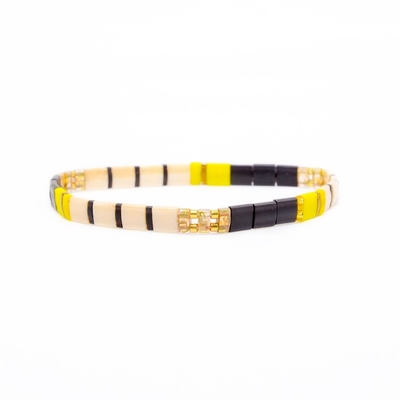 De elastische Gelegenheid van Glastila Matte Bead Bracelet For Engagement