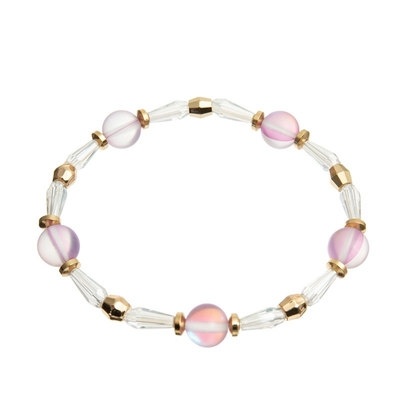 Het enige Maanlicht Elastisch Crystal Bracelets For Daily Wear van het Laagglas