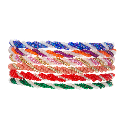 18.5cm die parelt het Kleurrijke Mengsel Armband met magneteneinden wordt geplaatst