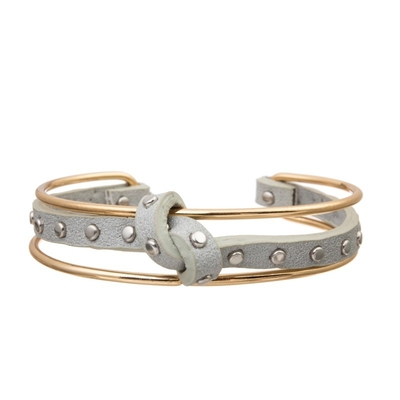 Boheemse Gevlechte het Manchetarmband van metaaldot hand knot leather bracelet voor Dame Girl