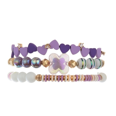 Multilayer Sparkly-Lavendelbloem parelt Regelbare de Partijgunsten van Verjaardagsgiften
