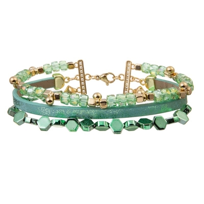 De groene Geparelde Geïnspireerde Gift van de Muntrek Geparelde Armband Ierland