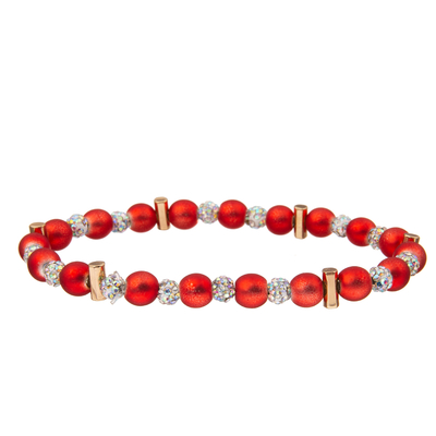 7 Armbanden van kleuren de Met de hand gemaakte Parels met Crystal Ball
