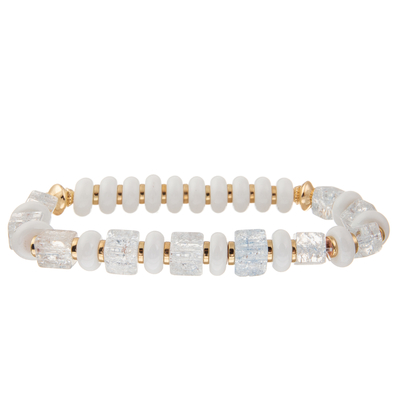 Crystal Glass Beads Metal Handmade-de Armbanden van de Kettingsverbinding met Hexagonaal Turkoois