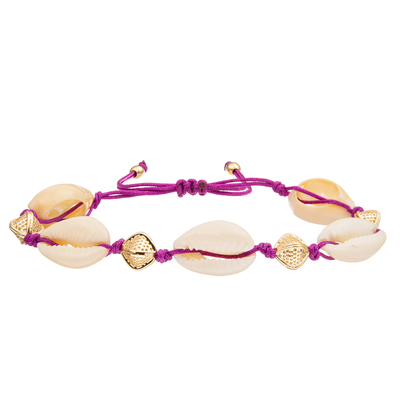Regelbare Gevlechte Overzeese Porceleinslak Shell Bracelet Set Bohemian Seashell voor Vrouwen