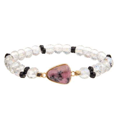 Met de hand gemaakt Crystal Faceted Beads Charm Bracelets met Daling Gevormd Turkoois