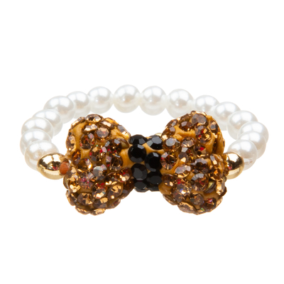 De mooie Geplaatste Armbanden van Vlinderdas Met de hand gemaakte Parels