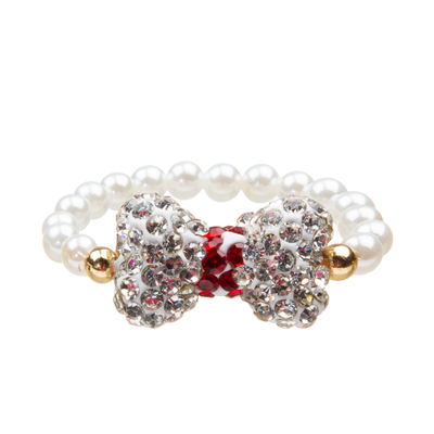 De mooie Geplaatste Armbanden van Vlinderdas Met de hand gemaakte Parels