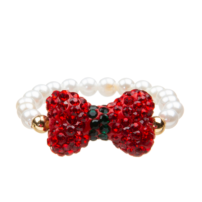 De mooie Geplaatste Armbanden van Vlinderdas Met de hand gemaakte Parels