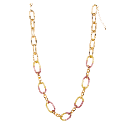 Kleurrijke o-Ketting Charme14k Vergulde Keten Verbindingshalsband voor Vrouwen
