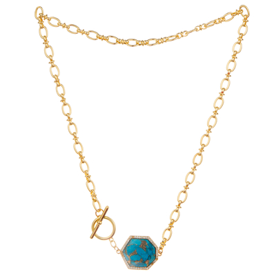 De Europese Eenvoudige Halsband van de de Kettingsverbinding van de Manier14k Vergulde Tegenhanger