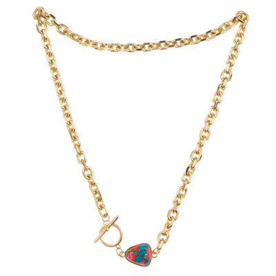 De Europese Eenvoudige Halsband van de de Kettingsverbinding van de Manier14k Vergulde Tegenhanger