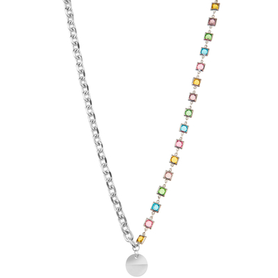 Veelkleurige Geparelde Vergulde de Kettingsrelatie Halfedelsteen/Parel/Turkooise Tegenhangerhalsband van 14K