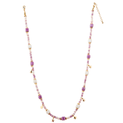 De veelkleurige Geparelde Halsband van de de Kettingsverbinding van 14K Vergulde met Vlinder/Bloem/Hart/Shell/Stertegenhanger