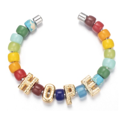 18.5cm Met de hand gemaakte Geparelde Armbanden, veelkleurige de Parelsarmband van Roestvrij staalforte