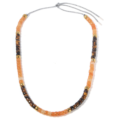 Lengte 32“ Veelkleurige Geparelde Halsband, 6*8mm de Halsband van Natuursteenparels