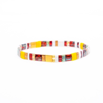 Van de de Parelarmband van de EU de Standaard Unisex-Tila Met de hand gemaakte Multikleur voor Gift