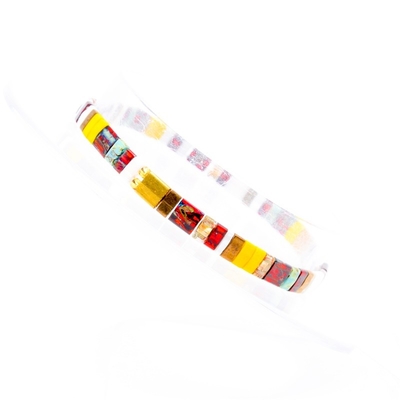 Van de de Parelarmband van de EU de Standaard Unisex-Tila Met de hand gemaakte Multikleur voor Gift