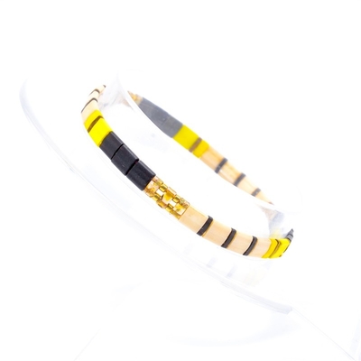 De elastische Gelegenheid van Glastila Matte Bead Bracelet For Engagement