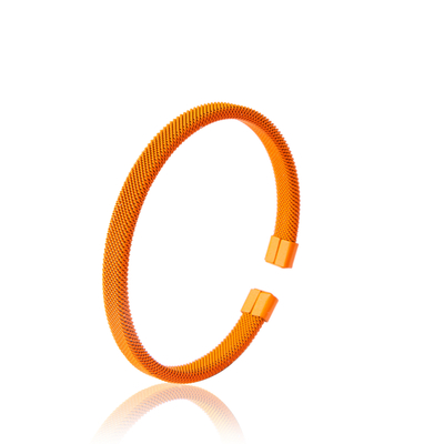 De Boheemse de Stijl Oranje Kleur van regelbare grootte van Roestvrij staalarmbanden