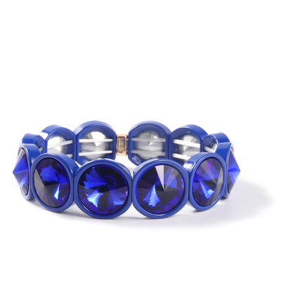 Met de hand gemaakte de Tegelarmband van het Rekemail, Regenboog Crystal Diamond Bead Bracelets