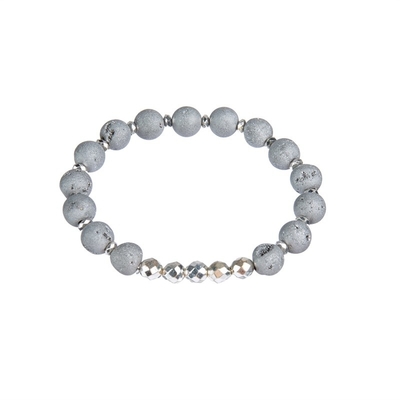De Geparelde Steenarmband van regelbare grootte, Zilveren het Helen Chakra Armband voor Dame