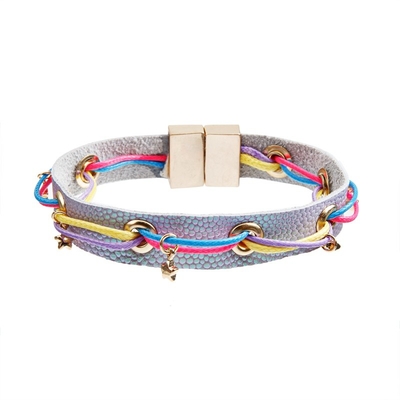 Van de het Leerarmband van de magneetgesp de Kleur van Mulit Elegant voor Jong Meisje