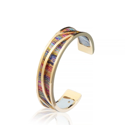 Bed de Goud Geplateerde van de de Armbandarmband van het Regenboogmanchet manier van Boho Bohemen in
