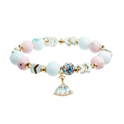 OEM Elastische Charmearmbanden, 7,25“ Armbanden van de Siliconeparel