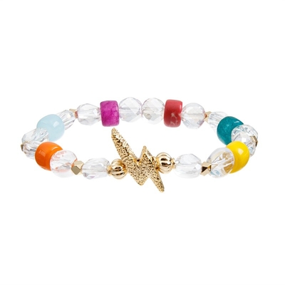 Multielement Elastisch Crystal Bracelets, mulit de Parelarmbanden van de kleurenvriendschap