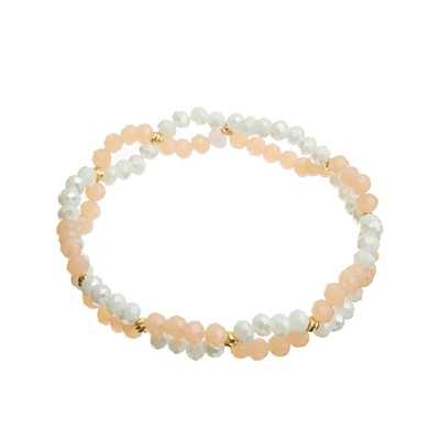 Multilayer Crystal Beaded Bracelet Elegant Seed voor Dagelijkse Slijtage
