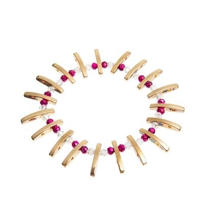 De Vrouwen van het Glascrystal bead stretch bracelets for van de onregelmatigheidssteen