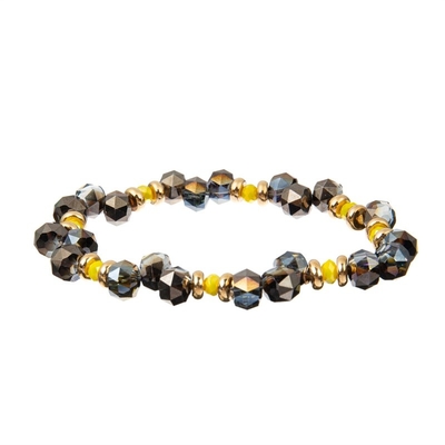 Enige Laag Veelkleurig Crystal Bracelet Handmade Adjustable Size