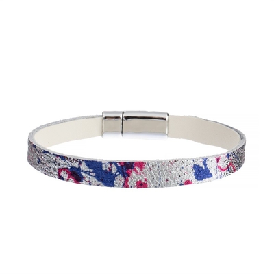 OEM Met de hand gemaakte Leerarmband, Luster Animal Print Leather Horse-Haararmband