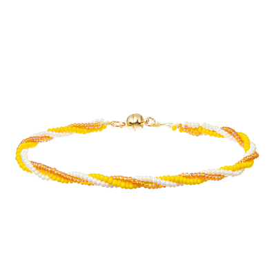 18.5cm die parelt het Kleurrijke Mengsel Armband met magneteneinden wordt geplaatst