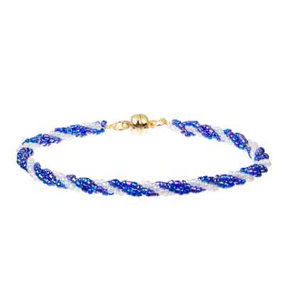 18.5cm die parelt het Kleurrijke Mengsel Armband met magneteneinden wordt geplaatst