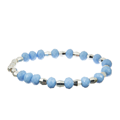 Zilveren Foiled Geparelde Armbandenreeksen, 7,25“ Sterling Silver Bangles Set