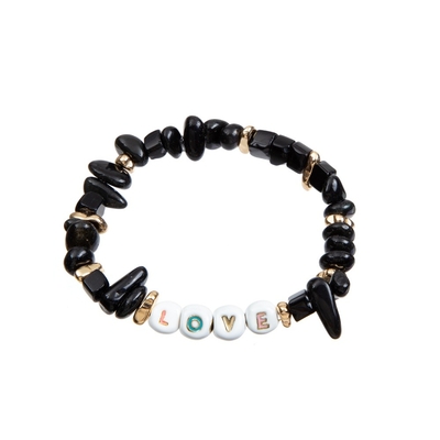 PVD plateerde Met de hand gemaakte Parelsarmbanden, 18.5cm de elastische Armband van de Emailparel