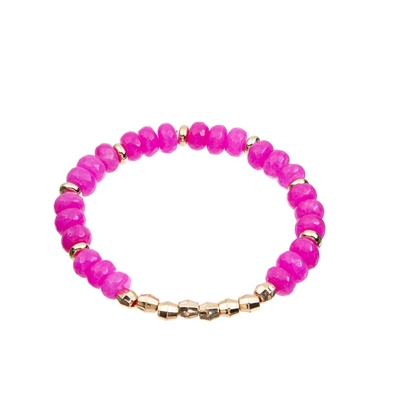 7.5“ Met de hand gemaakte Parelsarmbanden, ODM 5*8mm Roze Steenarmband