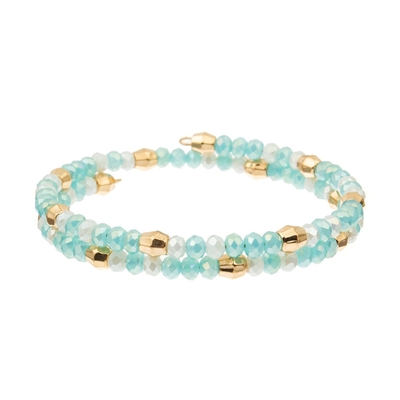 Met de hand gemaakte de Parelsarmbanden van de de zomermunt, OEM Crystal Wrap Bracelets