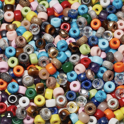 100 Patronen van de Parels6*8mm*2.0 Gaten DIY van Forte van de Kleurenhalfedelsteen met Kabel