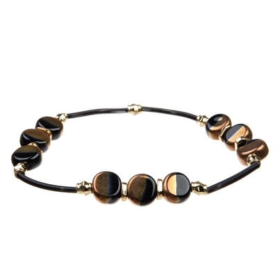 Multi de Vakantie Elastische die Armband van Laaghalloween met Spin en Zircon-Charme wordt geplaatst