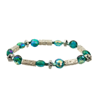 De Parels van de maanvorm met Zilveren Messing parelt de Armbanden Creatieve Juwelen van de Handambacht