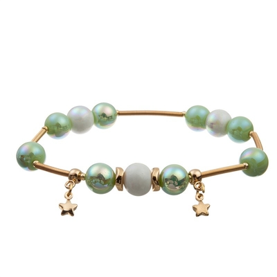 De geometrische Verse Groene Gift van Kleurencrystal beads bracelets vintage style voor haar