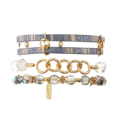 Dubbele van de het Leerarmband van Laagboho Met de hand gemaakte Dagelijkse de Juwelen Gouden Kleur