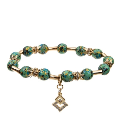 Groene Vastgestelde de Lenteinzameling van de Kleuren Stapelbare Armband voor Elegante Vrouwen