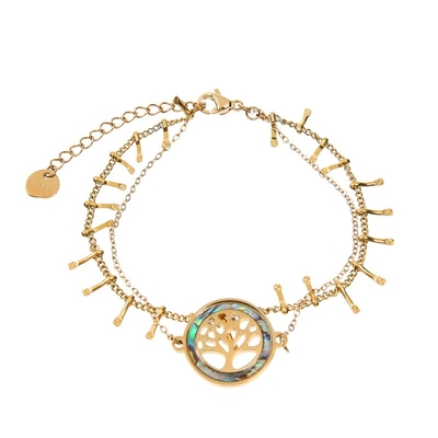 Abalone van de Kettings Minimalistische Eenvoudige Boho van Shell Charm 14K Goud Geplateerde de Juwelengift